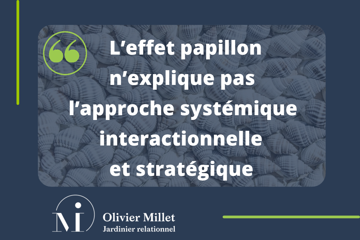 Effet papillon et approche systémique de palo alto - Olivier Millet - Interaction et changement.
